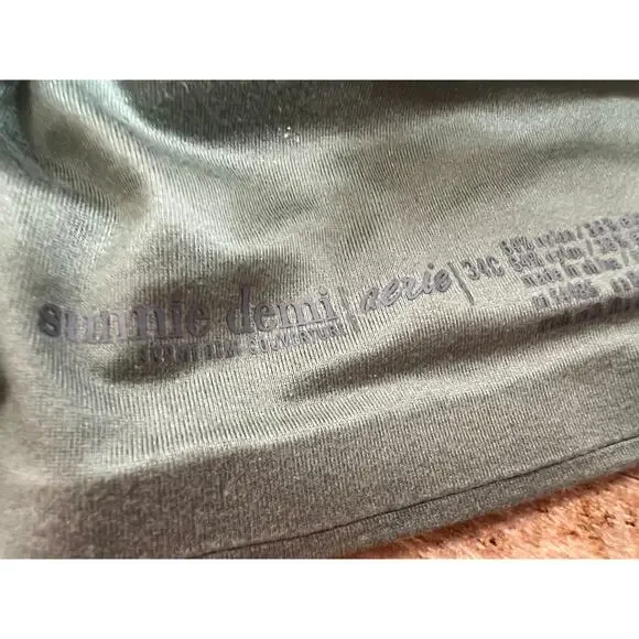 Aerie Sunnie Demi Coverage Lightly Lined Bra Racerback Front Close 34C - Picture 5 of 6